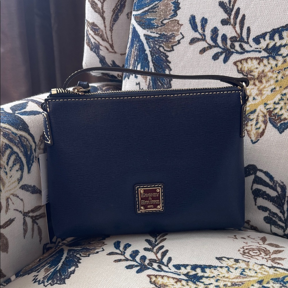 Dooney & Bourke Dark Blue Leather Crossbody